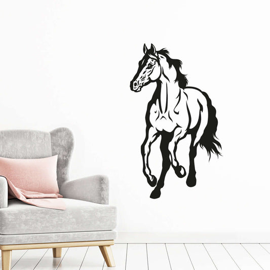 Väggdekor springande häst - Dekortorget
