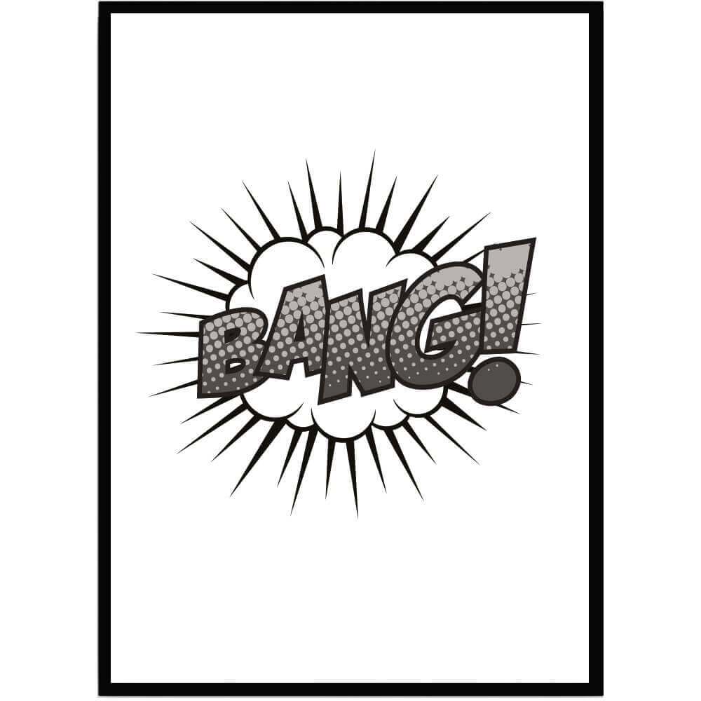 Poster Bang! - Dekortorget