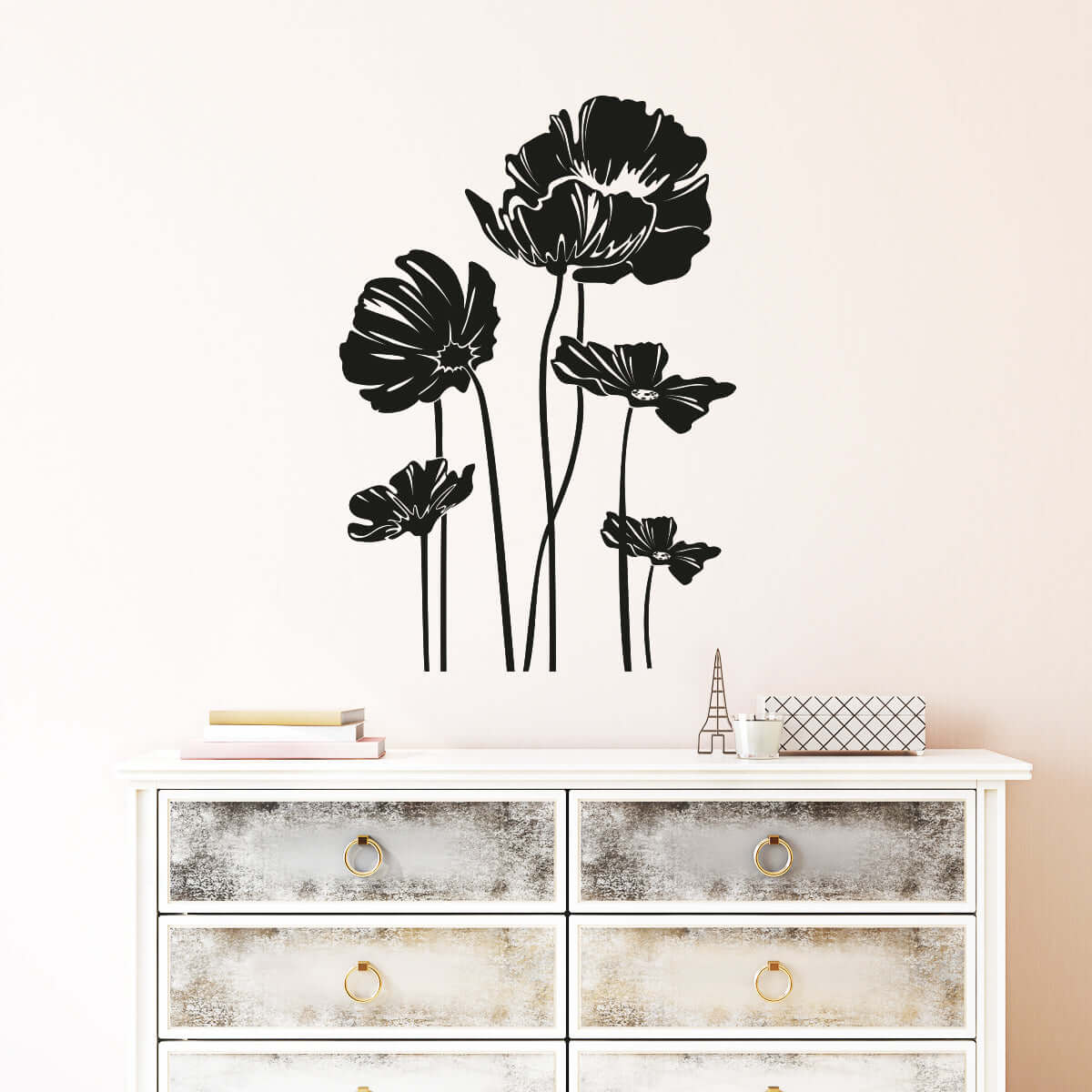 Väggdekor vallmo - Dekortorget