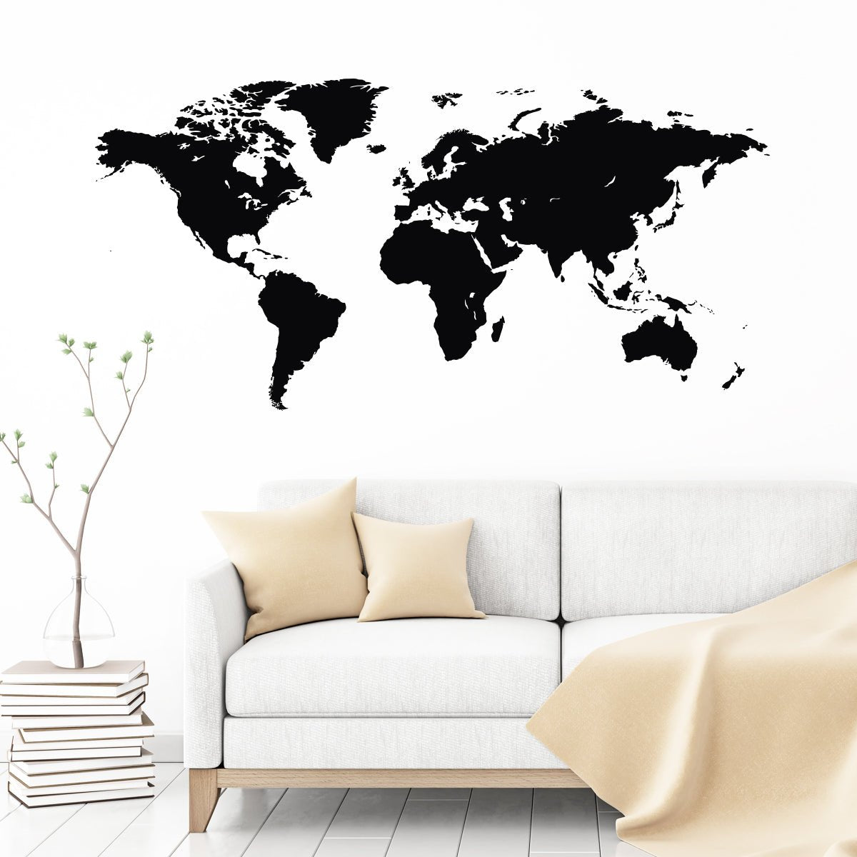 Väggdekor världskarta - Dekortorget
