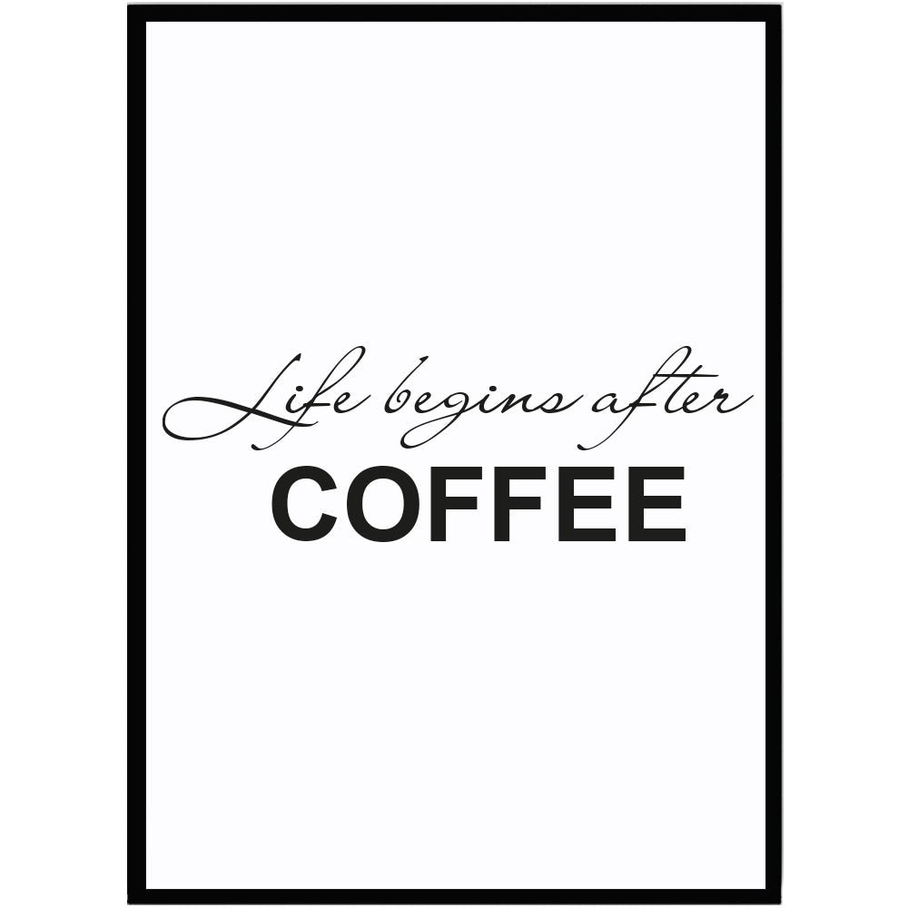 Poster Coffee - Dekortorget