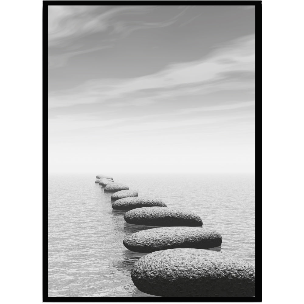 Poster Stenar på rad - Dekortorget