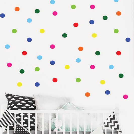 Väggdekor Prickar konfetti - Dekortorget