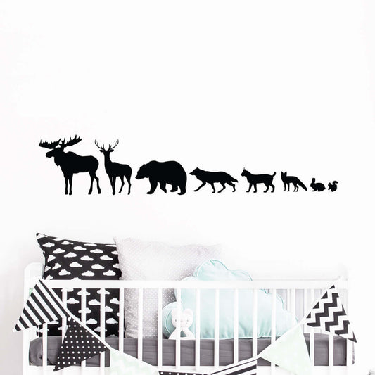 Väggdekor Skogens djur - Dekortorget