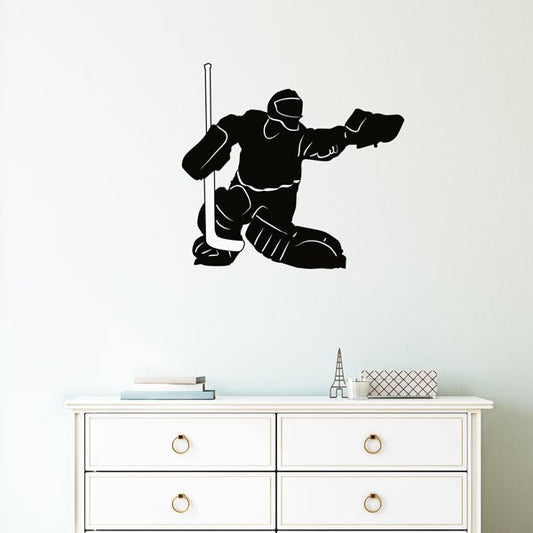 Väggdekor hockey målvakt - Dekortorget