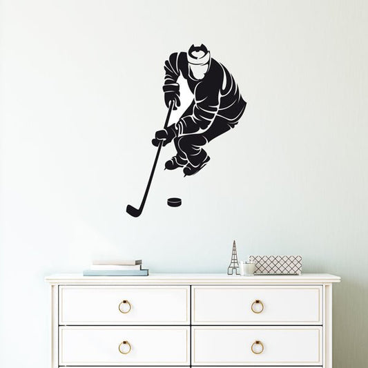 Väggdekor hockeyspelare 2 - Dekortorget