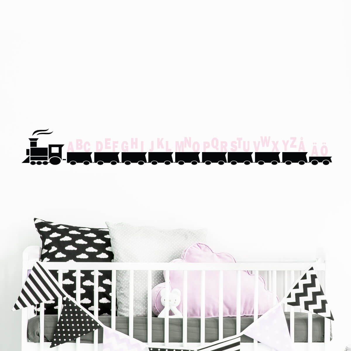 Väggdekor Bokstavståg - Dekortorget
