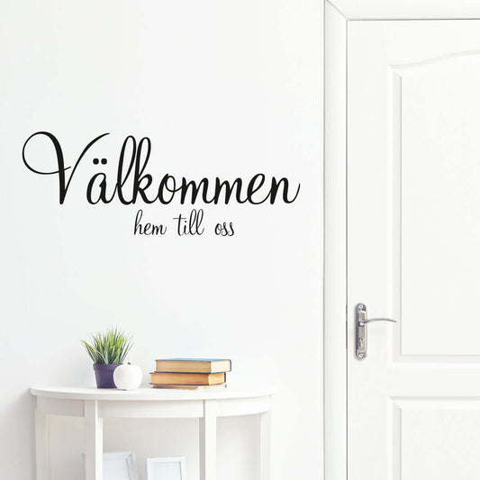 Väggord Välkommen hem till oss 1 - Dekortorget