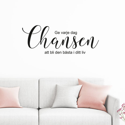 Väggord Chansen - Dekortorget