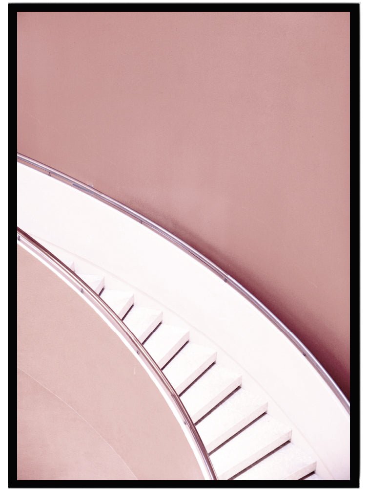Poster Stairs pink - Dekortorget