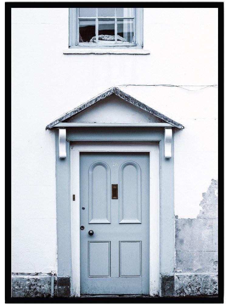 Poster Door light blue - Dekortorget