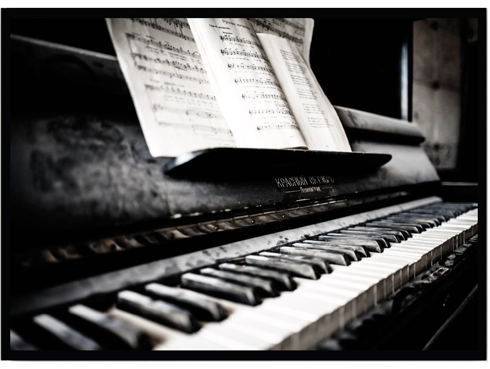 Poster Piano - Dekortorget