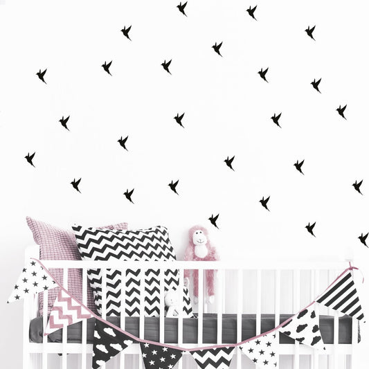 Väggdekor fåglar - ministickers - Dekortorget