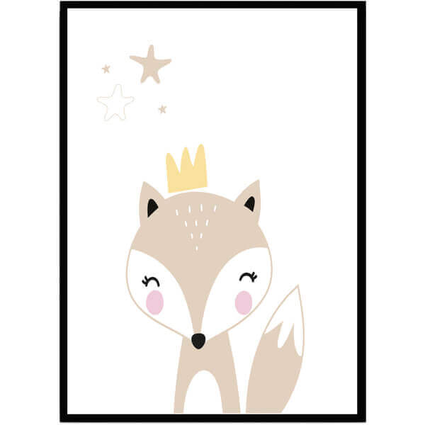 Poster little fox - Dekortorget