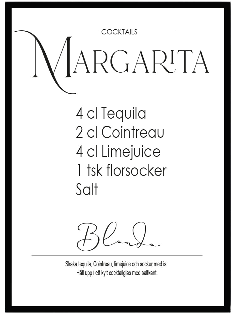 Poster Margarita - Dekortorget