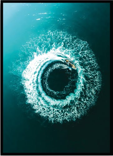 Poster Ocean Swirl - Dekortorget