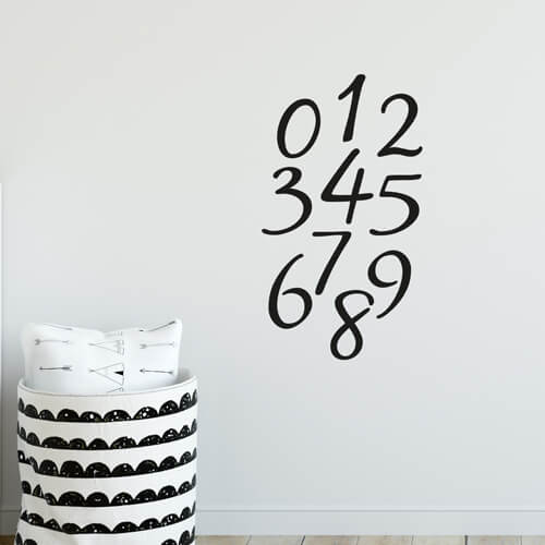 Väggord siffror - Dekortorget