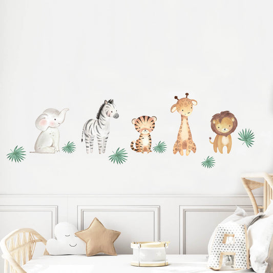 Väggdekor Baby safari - Dekortorget