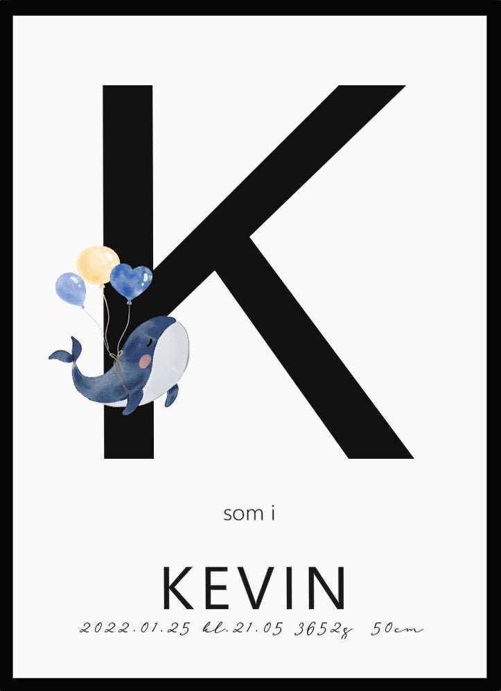 Namntavla Val med bokstav - Dekortorget