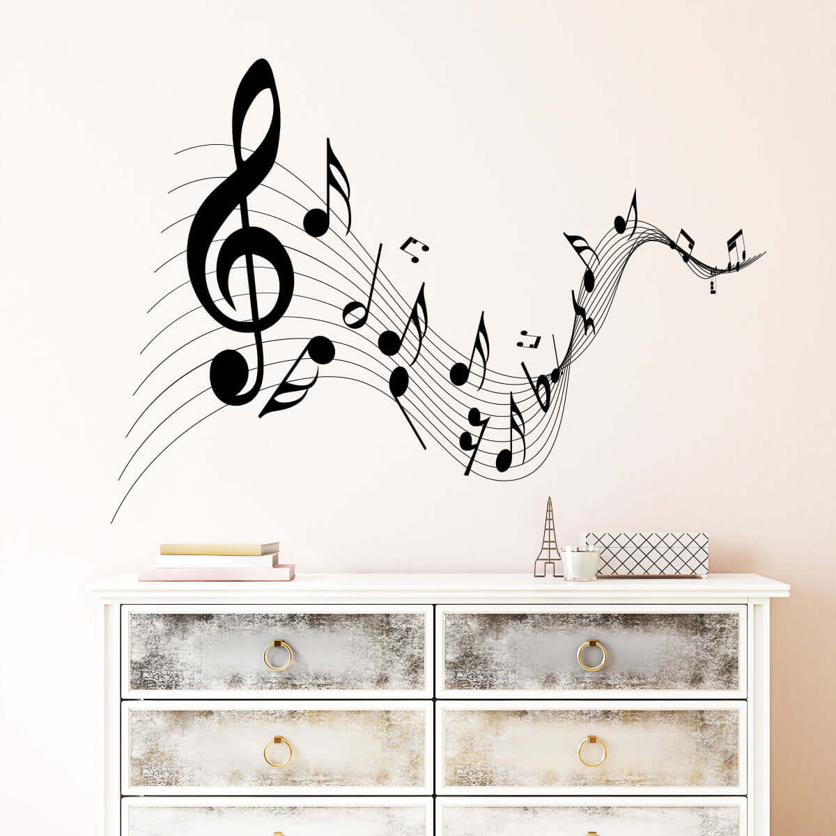 Väggdekor Noter - Dekortorget