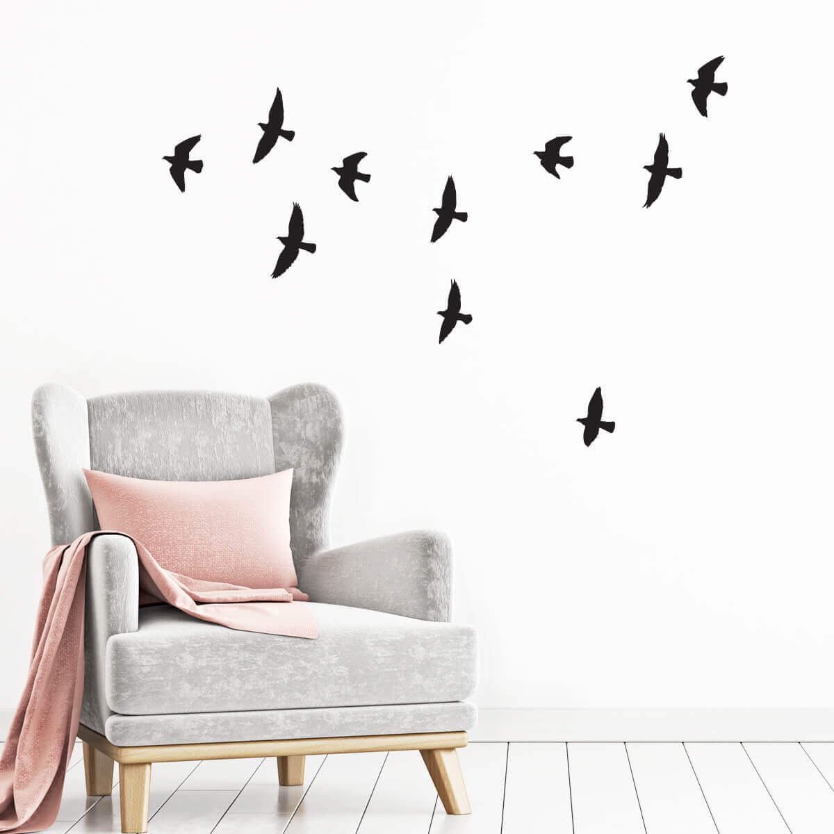 Väggdekor fåglar i luften - Dekortorget
