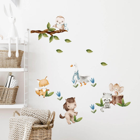 Väggdekor Små djur - Dekortorget