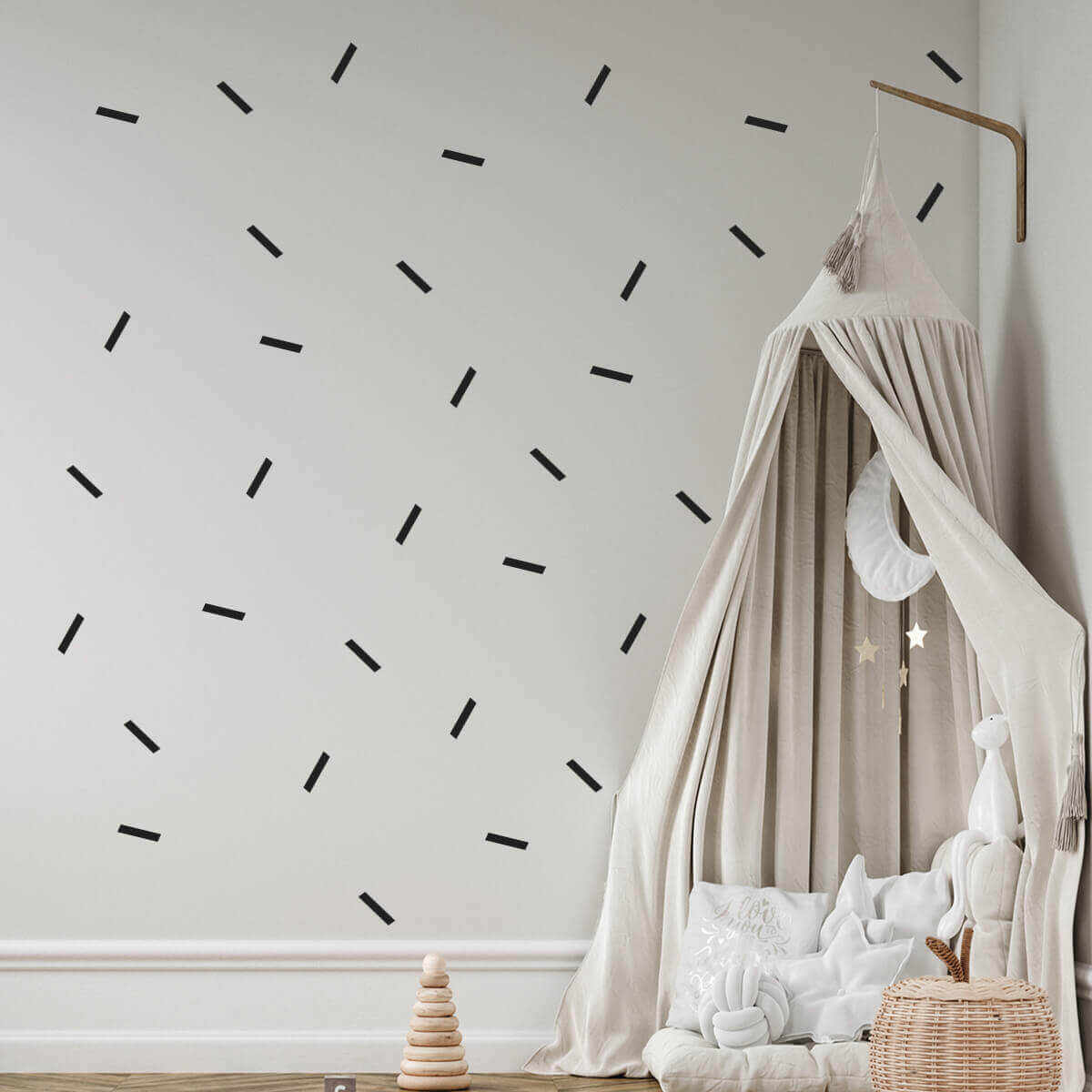 Väggdekor konfetti - ministickers - Dekortorget