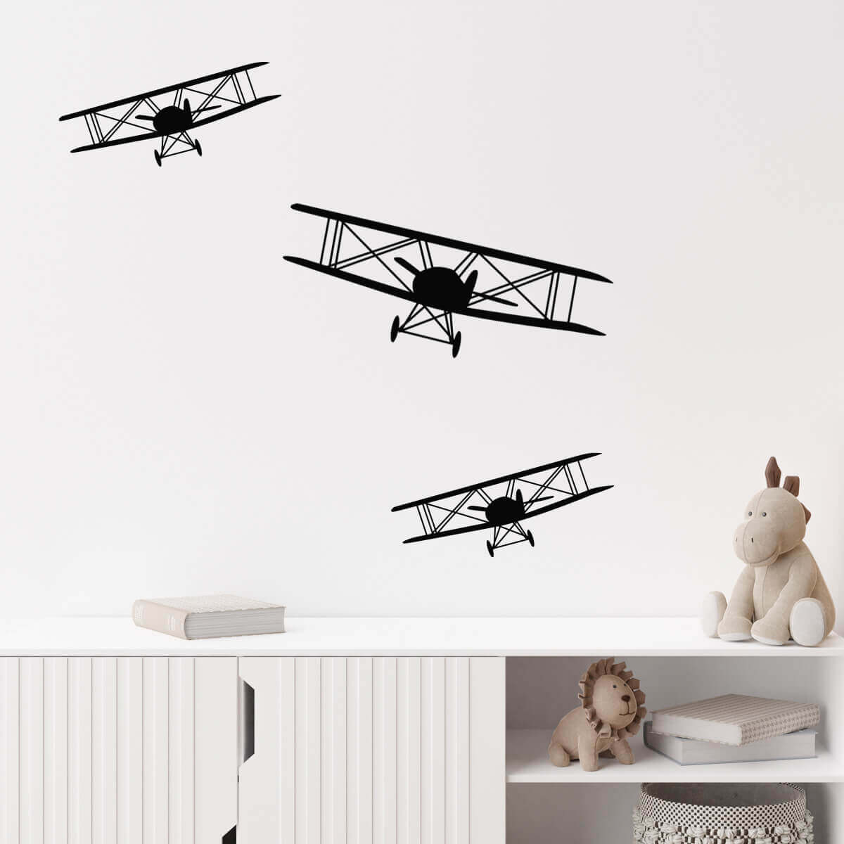 Väggdekor Flygplan 3st - Dekortorget