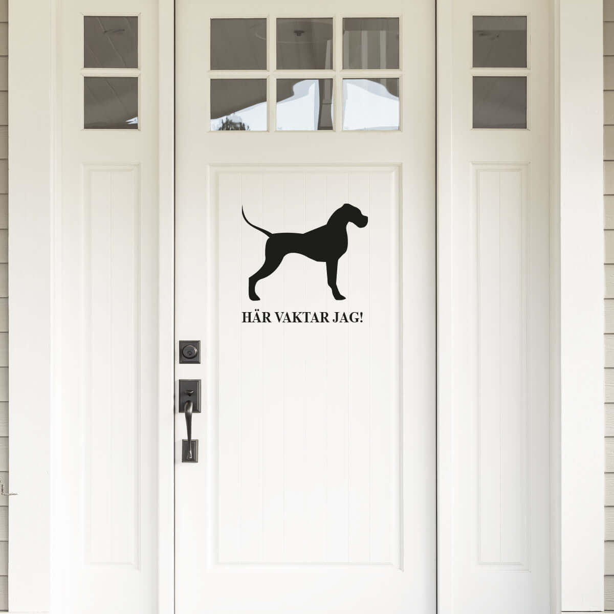 Väggdekor Hund - Här vaktar jag 2 - Dekortorget