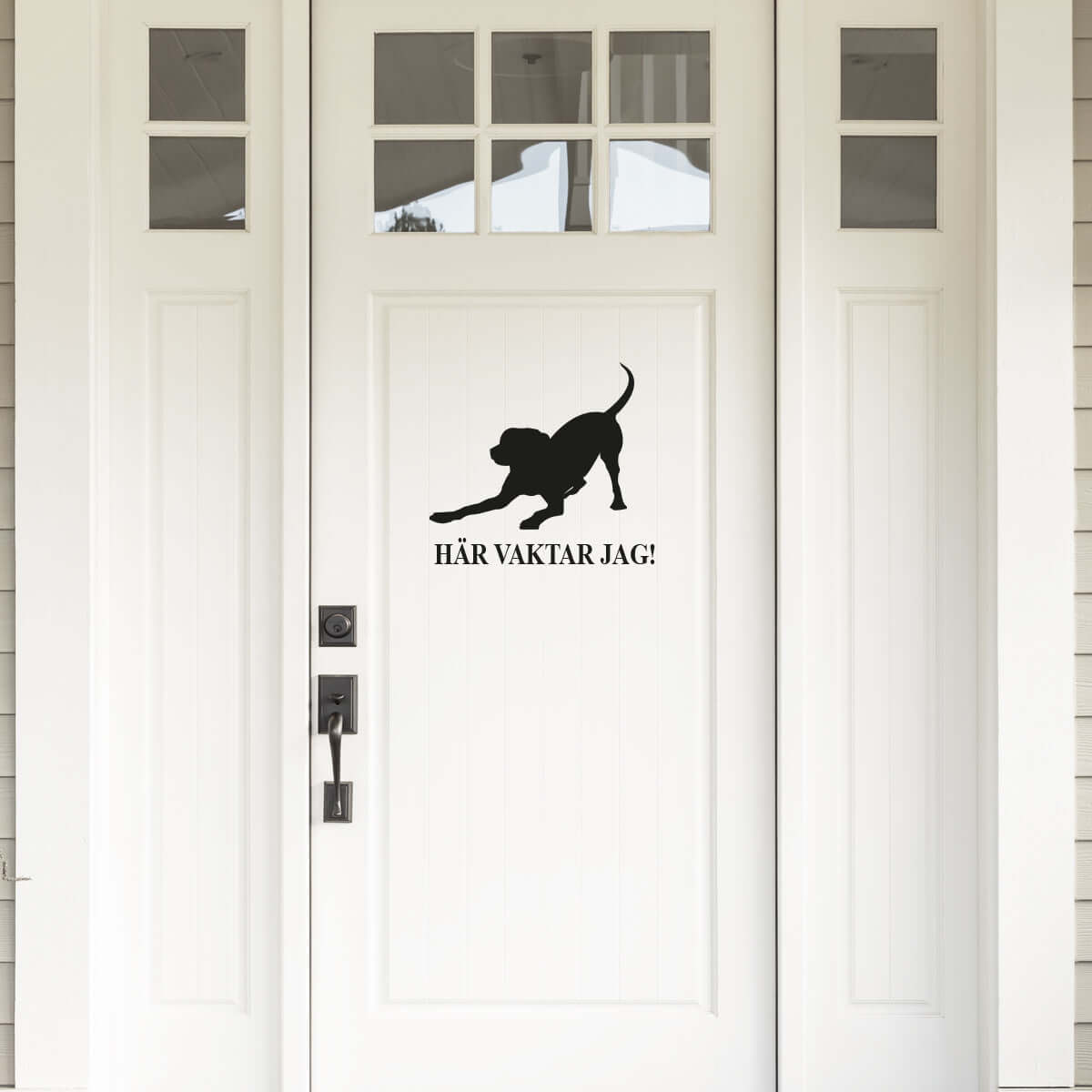 Väggdekor Hund - Här vaktar jag 1 - Dekortorget