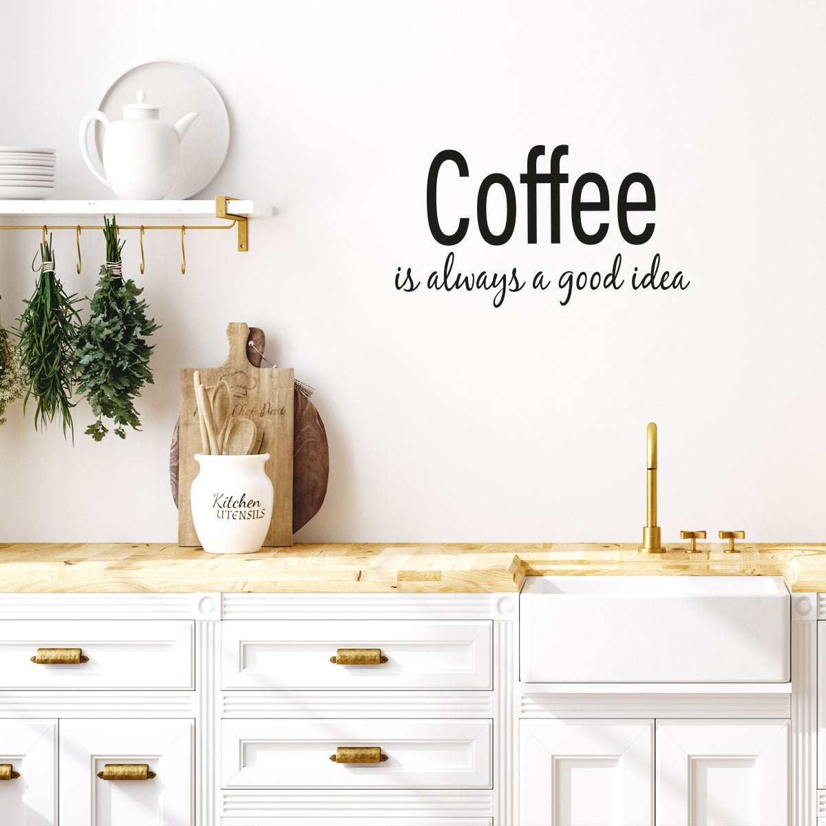 Väggord coffee is always a good idea - Dekortorget