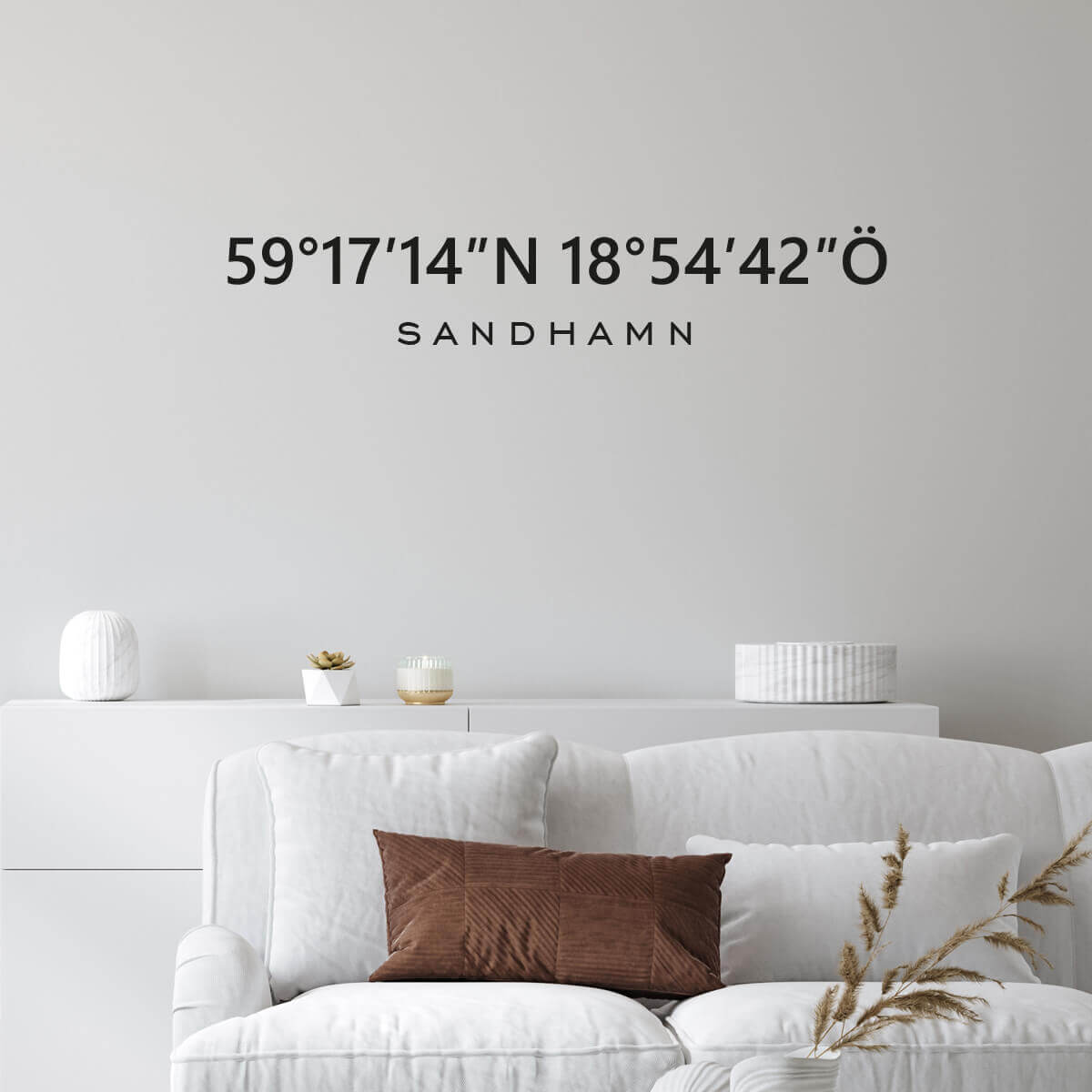 Väggdekor Koordinater - Dekortorget