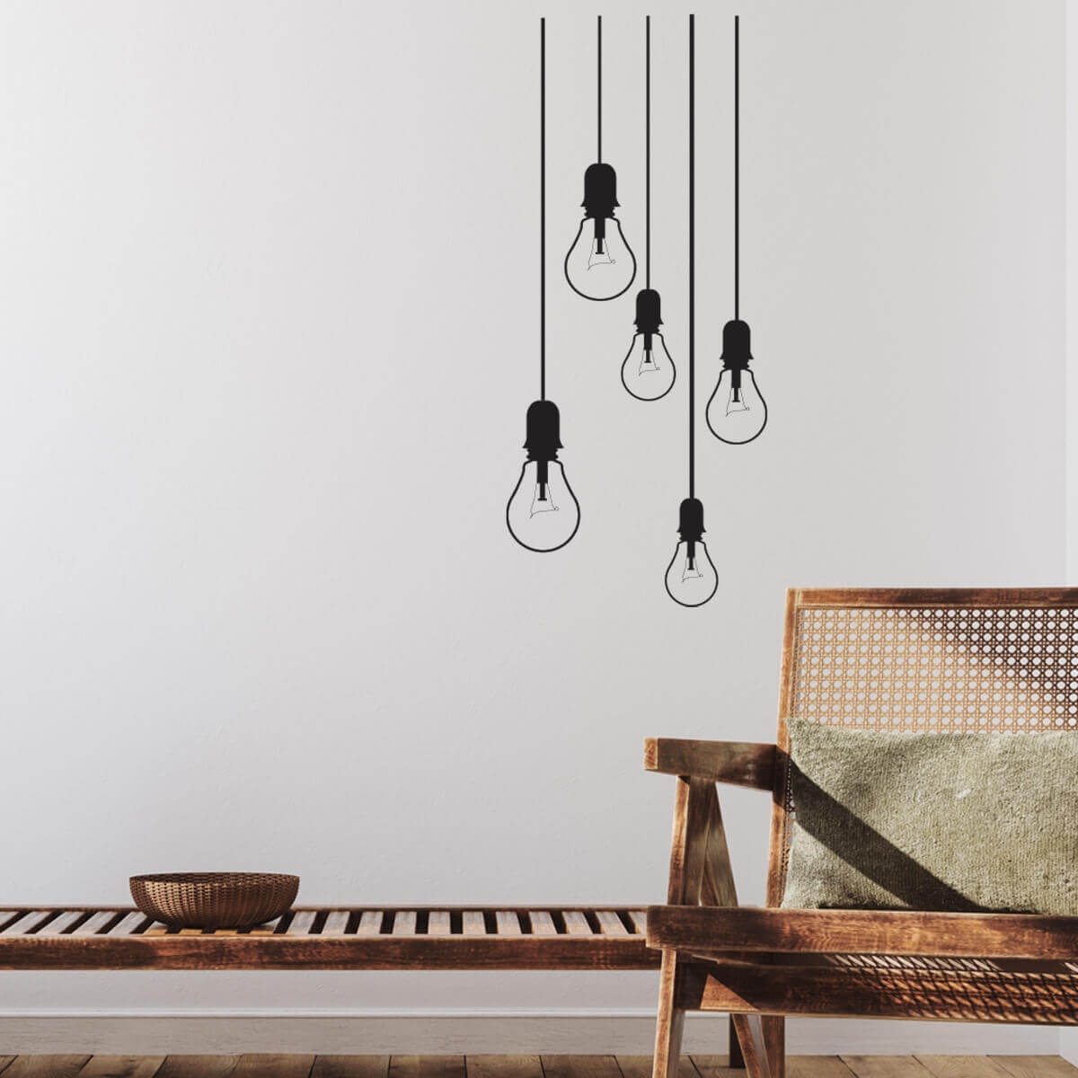 Väggdekor Glödlampor - Dekortorget
