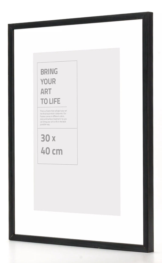 OSLO SVART med plexiglas 30x40 - Dekortorget