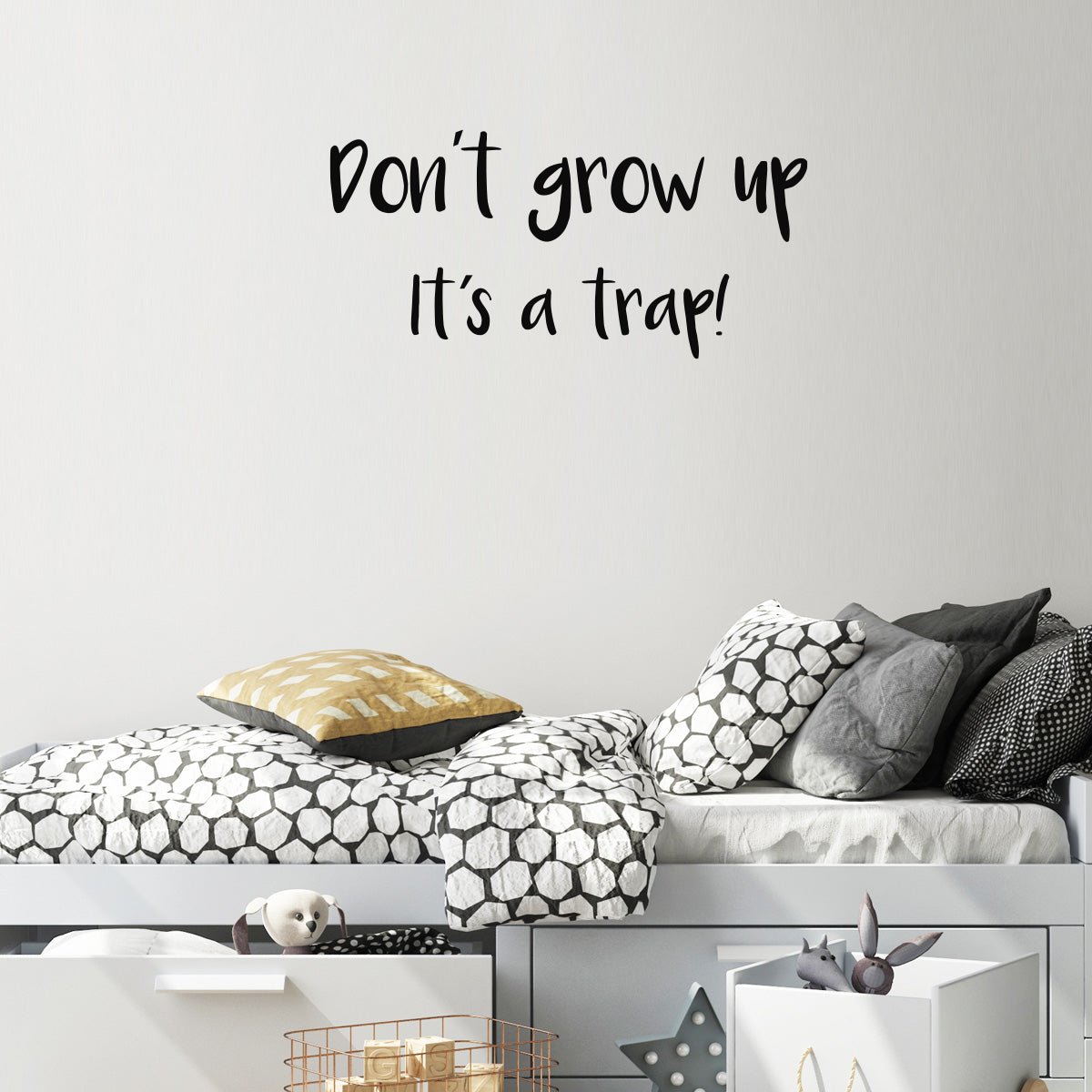 Väggord Don´t grow up - flera färger - Dekortorget