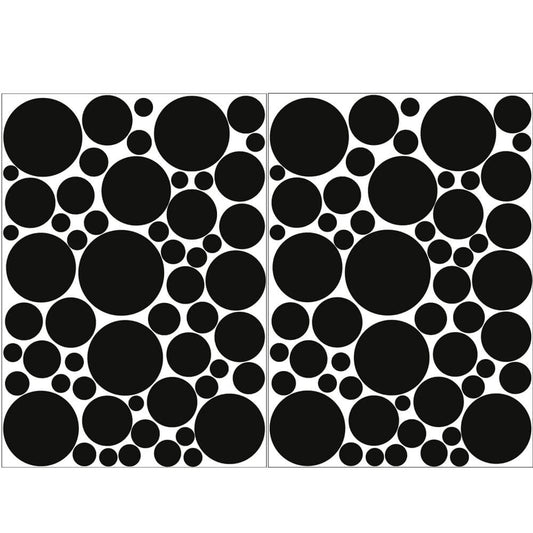 Väggdekor prickar svarta - olika storlekar - Dekortorget