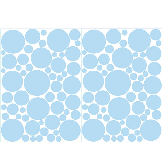 Väggdekor prickar ljusblå - olika storlekar - Dekortorget