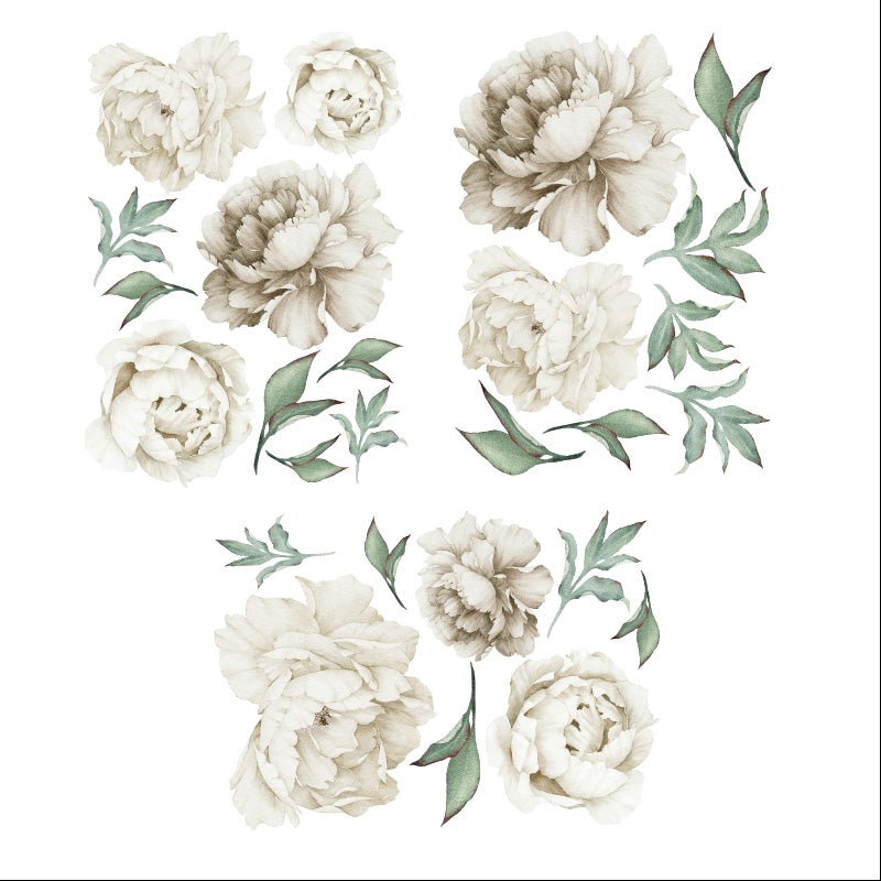 Väggdekor Pioner vita - Dekortorget