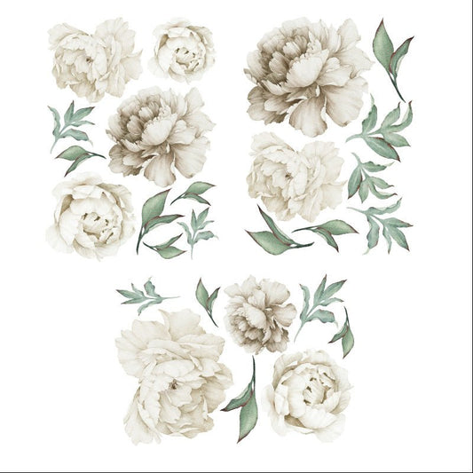 Väggdekor Pioner vita - Dekortorget