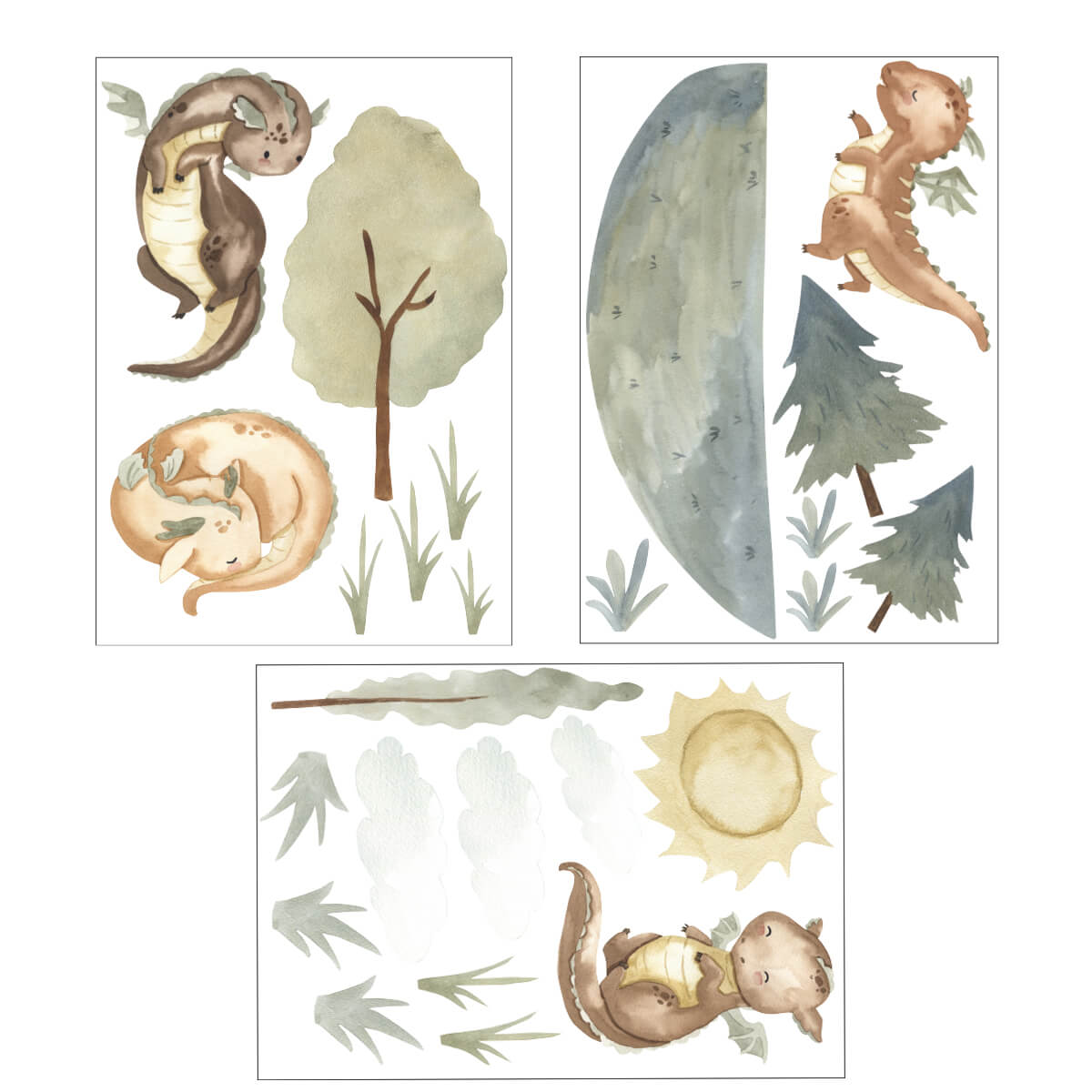 Väggdekor Drakar - Dekortorget