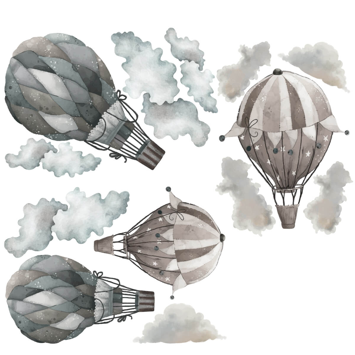 Väggdekor Luftballonger - Dekortorget