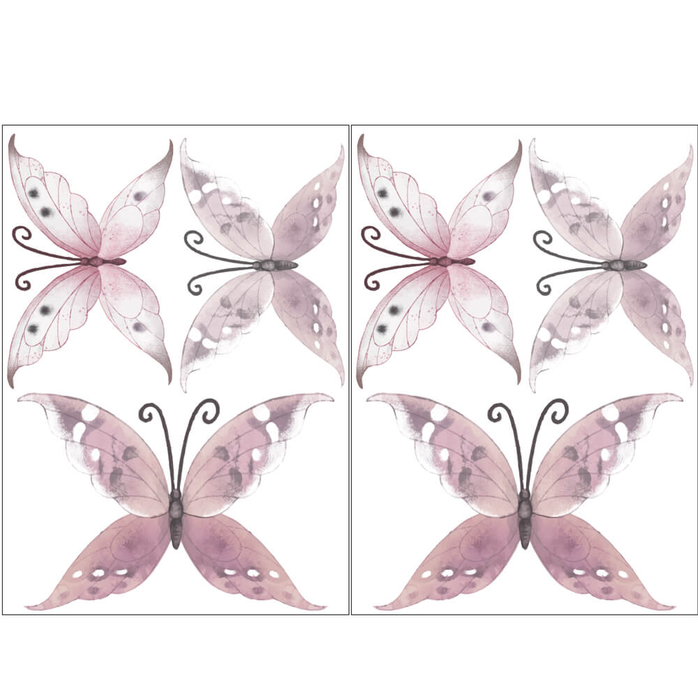 Väggdekor Fjärilar stora - Dekortorget