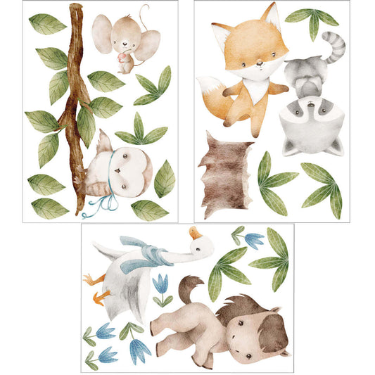 Väggdekor Små djur - Dekortorget