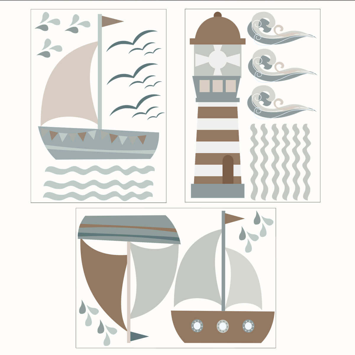 Väggdekor Båtar - Dekortorget