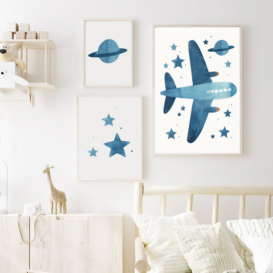 Poster Space Planet - Dekortorget