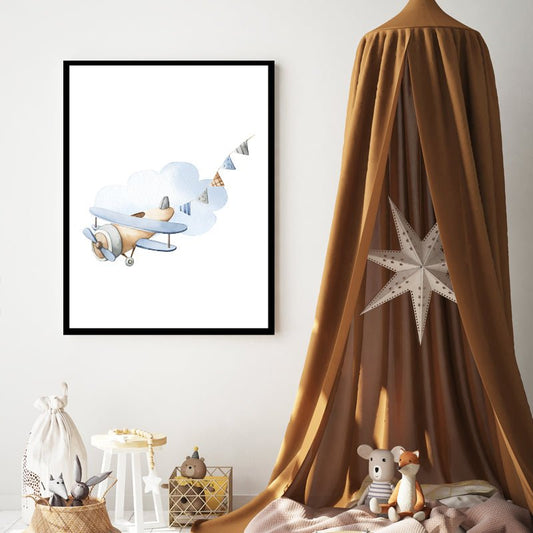 Poster Flygplan - Dekortorget