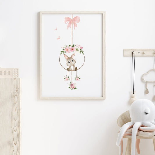 Poster kanin i ring - Dekortorget