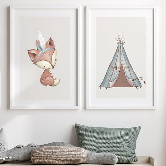 Poster Teepee - Dekortorget