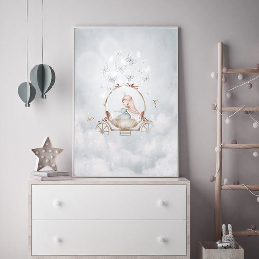 Poster Prinsessa i vagn - Dekortorget