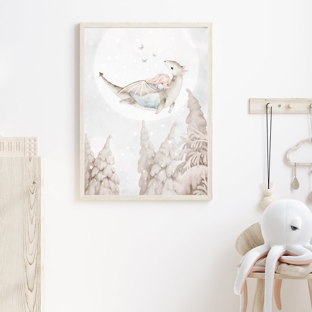 Poster Prinsessa & drake - Dekortorget